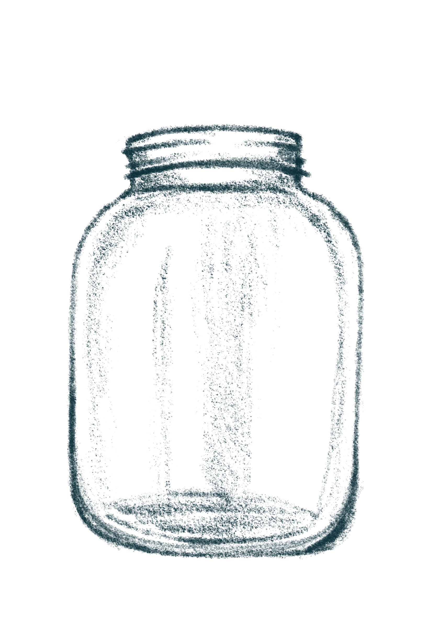 Worry jar illustration